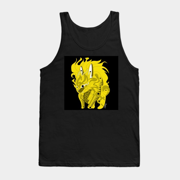 the gluttony esquilax rabbit kaiju in ecopop mexican patterns Tank Top by jorge_lebeau